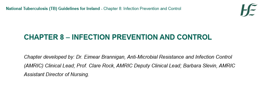 National Tuberculosis (TB) Guidelines for Ireland